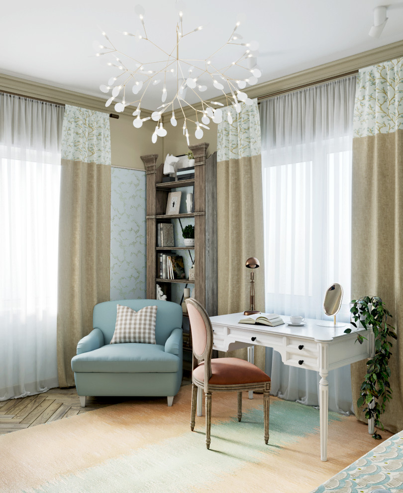 Загородный дом в оливковых тонах