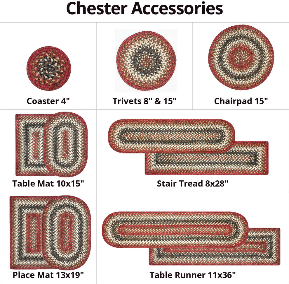 Homespice Decor 4 x 6' Oval Chester Jute Braided Rug Contemporary