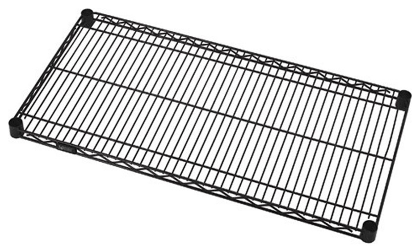Quantum Black Wire Shelf 12" X 48" Industrial Utility Shelves by