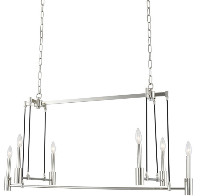 Kingston 6 Light Island Transitional Kitchen Island Lighting by