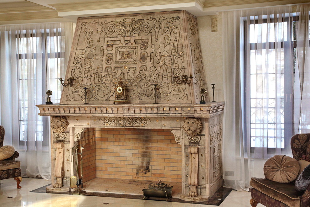 Камин "Рыцари"