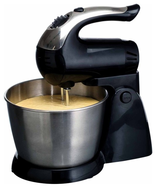 Brentwood 5 Speed Stand Mixer with Stainless Steel Bowl, Detachable Haead Modern Mixers by