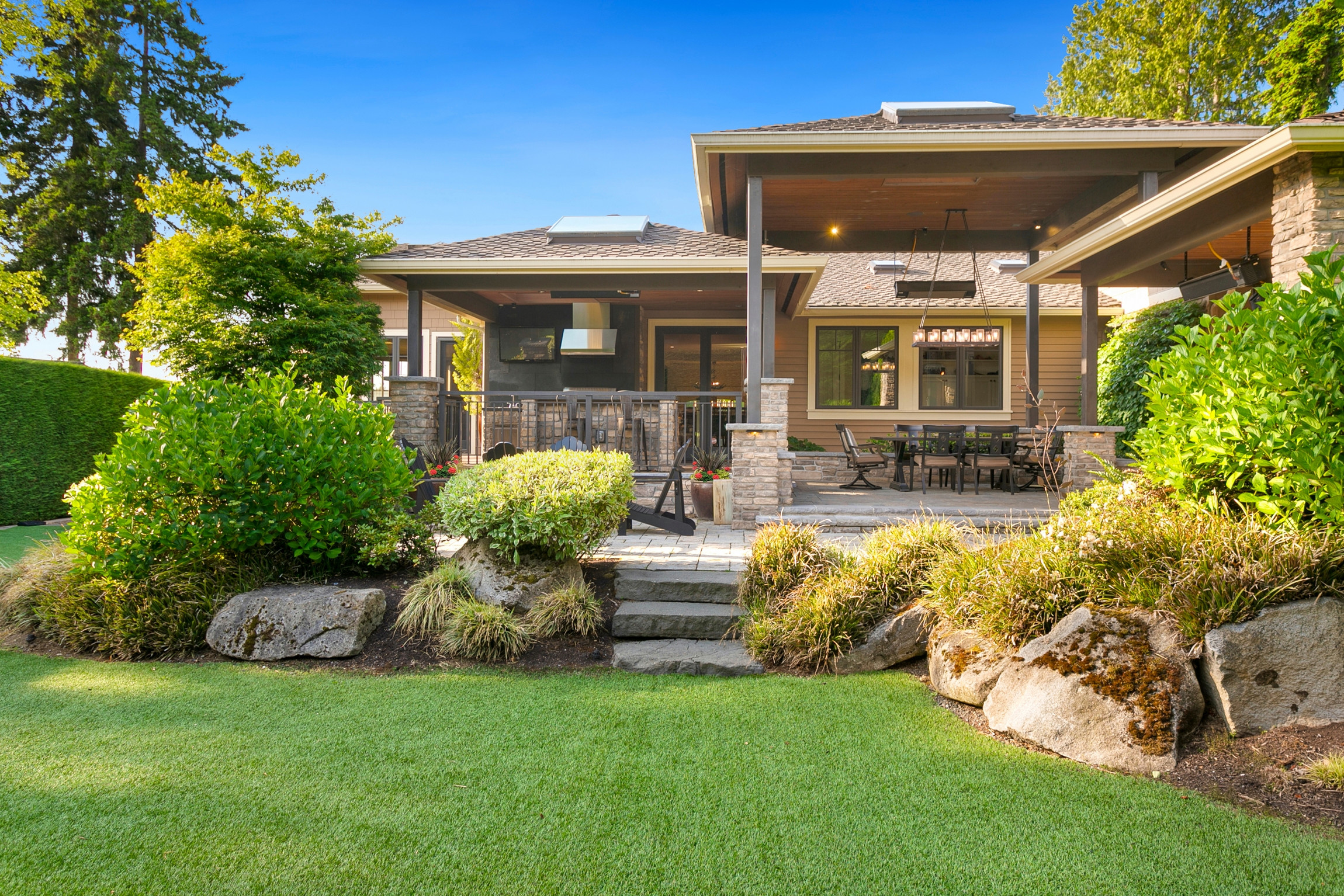 Yarrow Point Triple Roof Outdoor Living