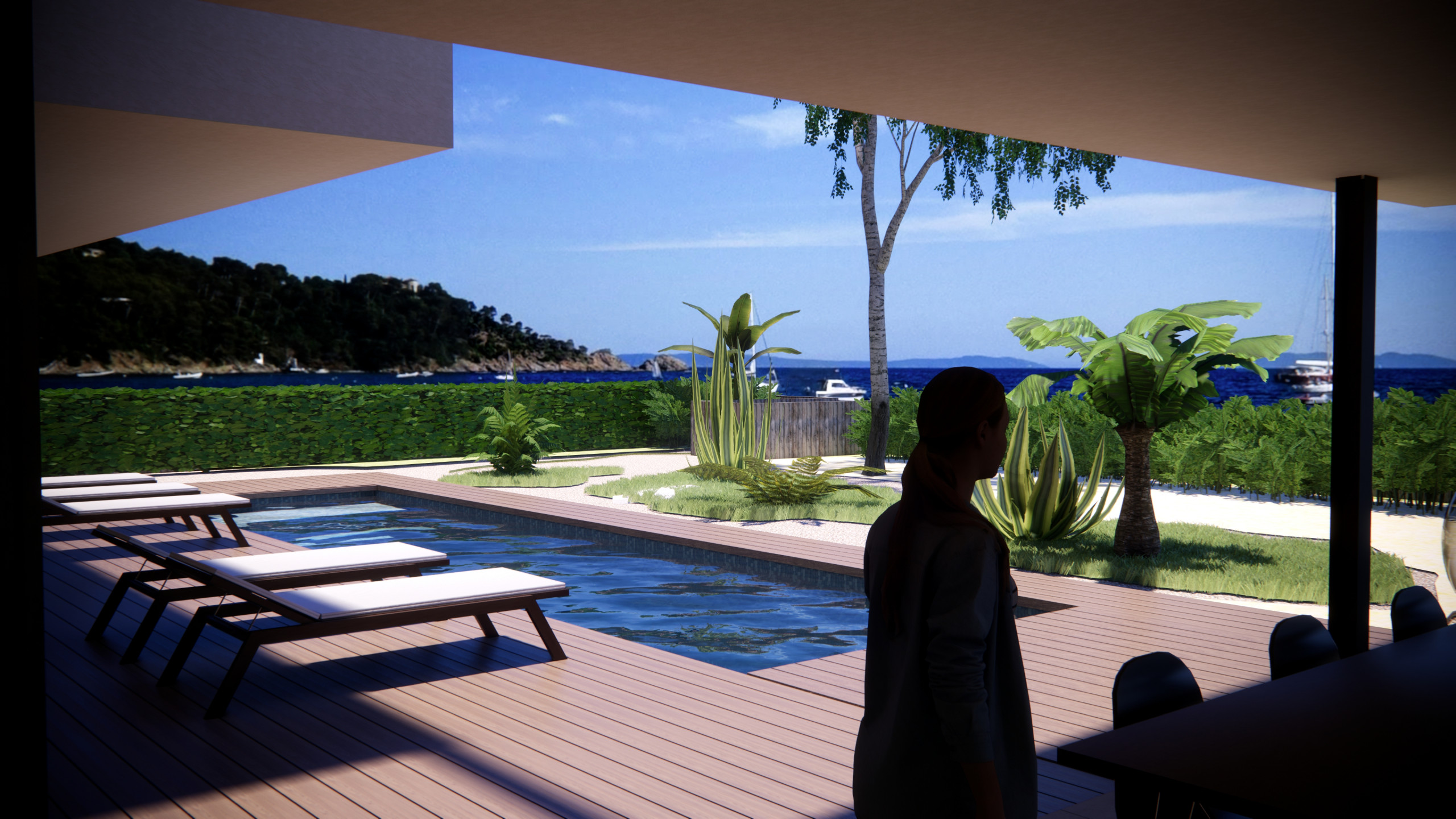 Villa plage du Cap Negre