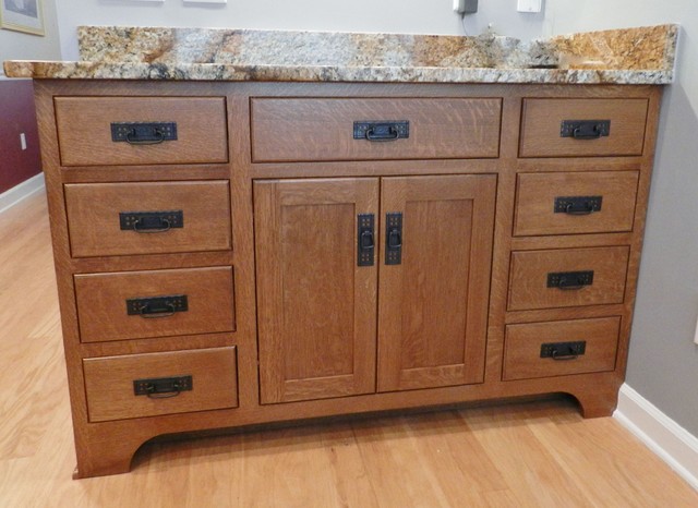 Mission-Style Cabinet Doors on Old Cabinet