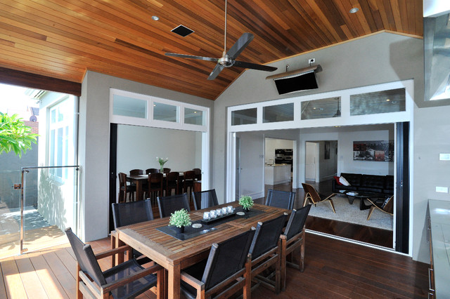 Second Storey Addition & major home renovation to character home contemporary-deck