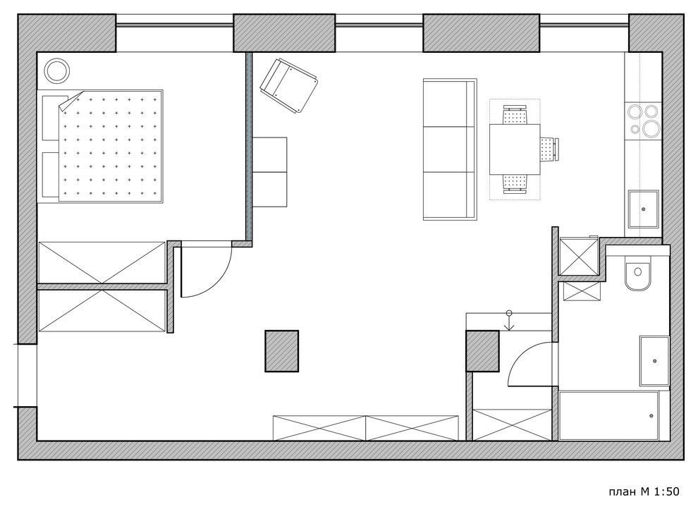 Квартира №33 после перепланировки