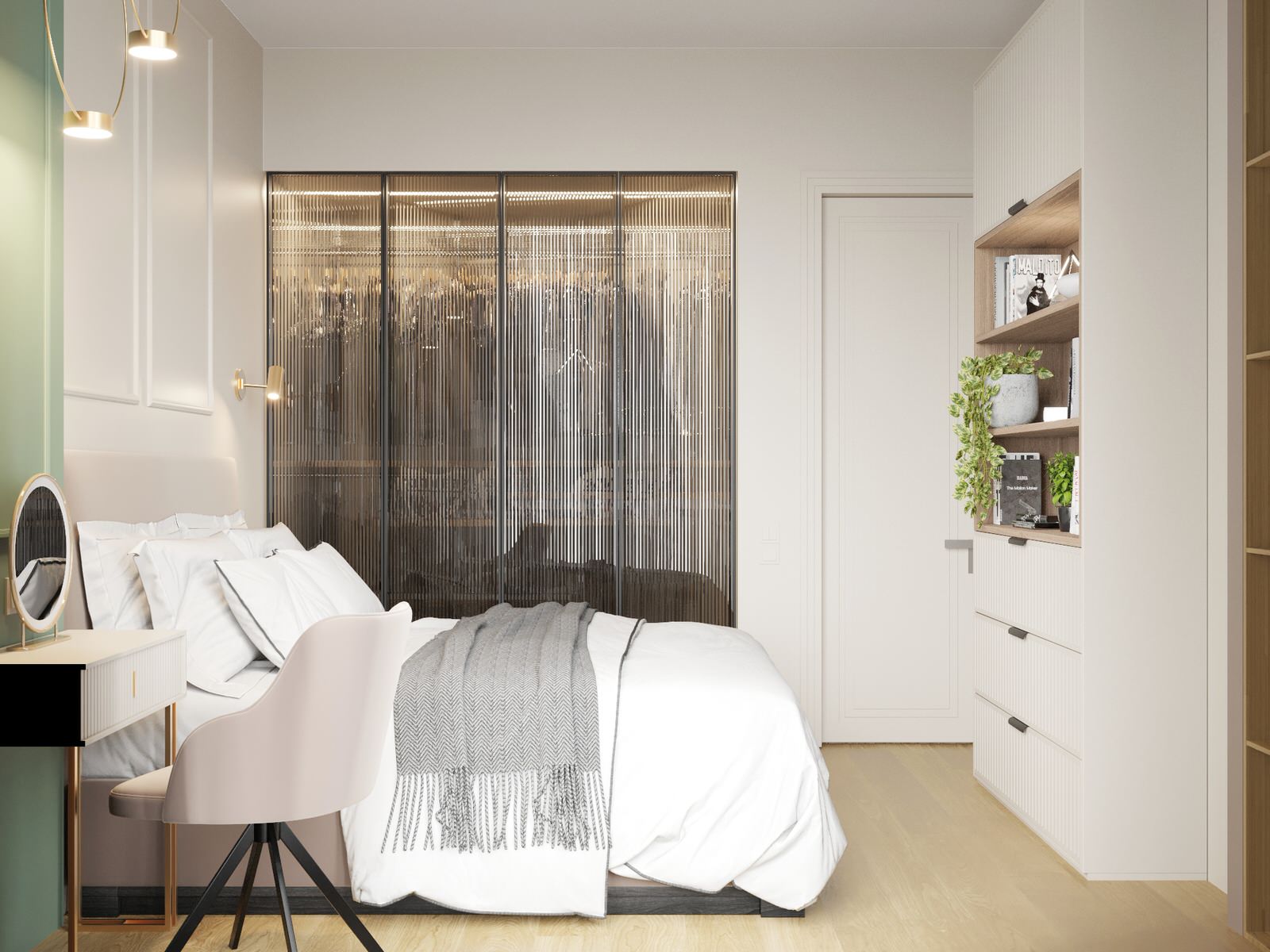 Мягкий нтерьер для леди.