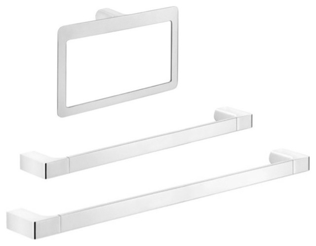Wall Mounted Chrome Bathroom Hardware Set Modern Wall Mounted Chrome Bathroom Hardware