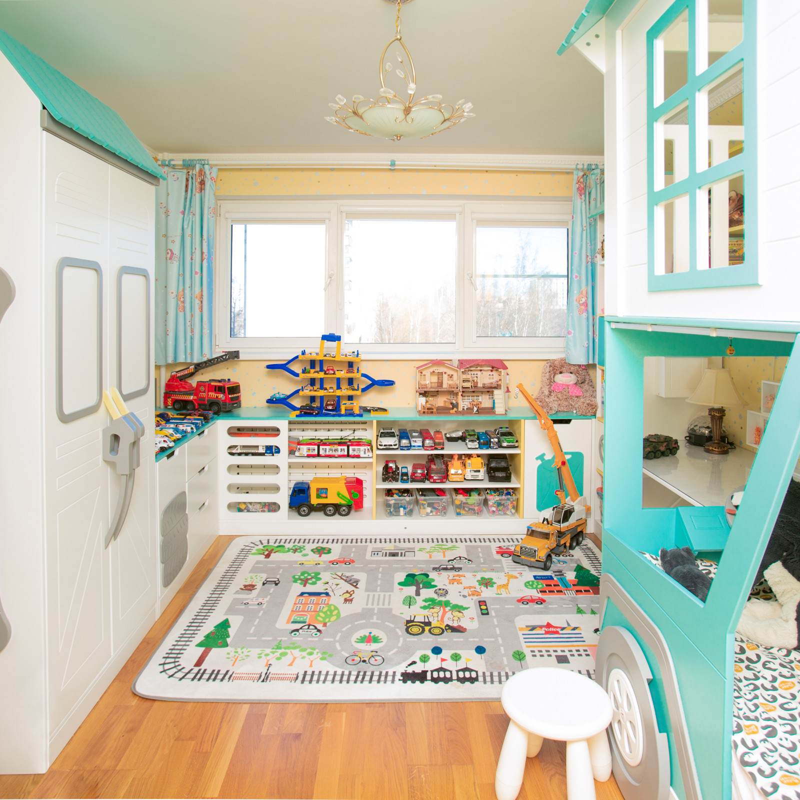 Проект детской комнаты в автомобильной стилистике