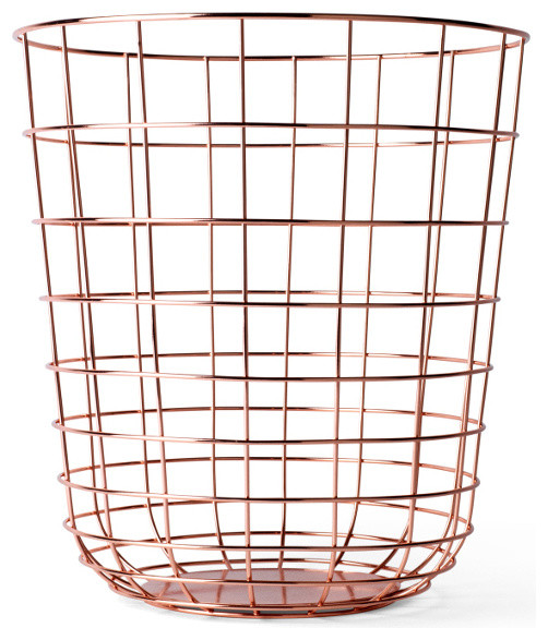 Wire Waste Paper Basket menu wire bin - transitional - wastebaskets -design public Wire Waste Paper Basket menu wire bin - transitional - wastebaskets -design public