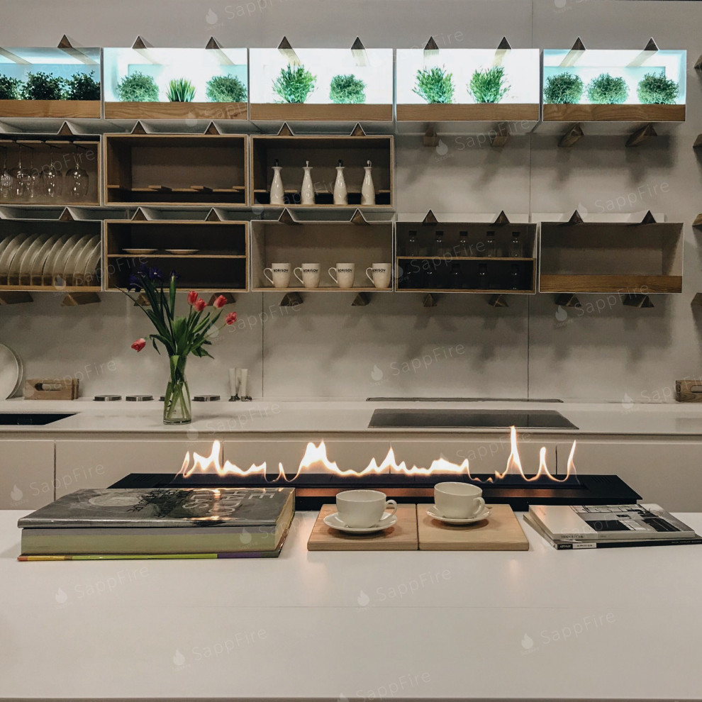 Биокамин на Кухне: Элегантный Дизайн и Уютная Атмосфера