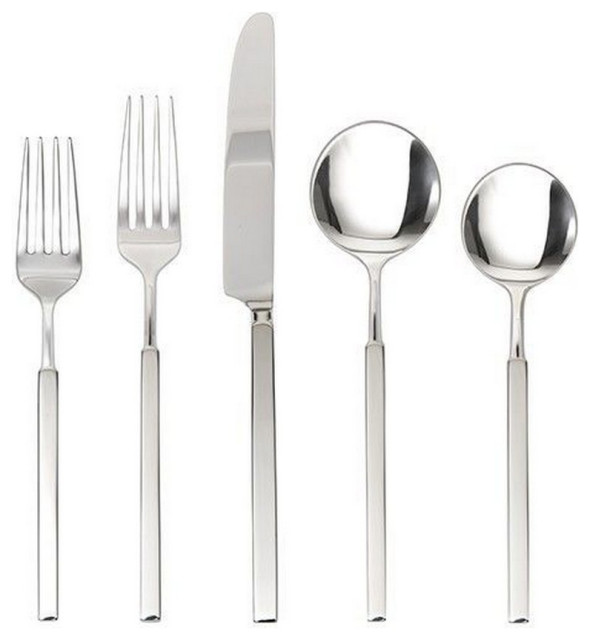 Jaxson 18/10 Stainless Steel Flatware Set, Service for 4, 20Piece