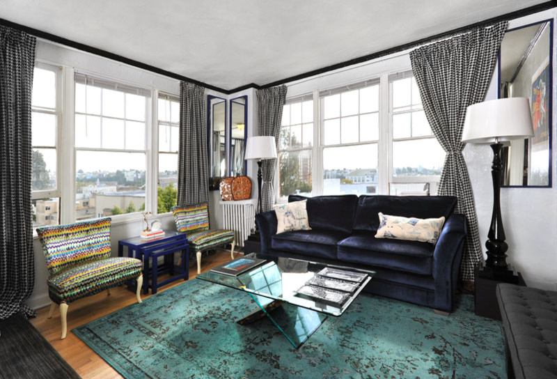 Living room - contemporary living room idea in San Francisco