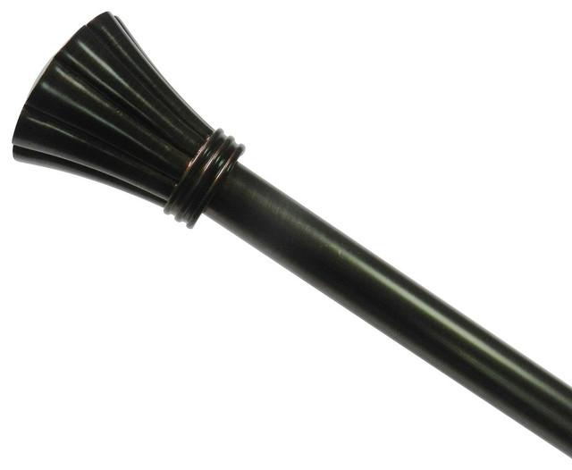 Elegant Home Fashions Shower Rod Oil Rubbed Bronze Traditional