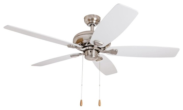 52 Braxton Brushed Nickel Indoor, 52 Ceiling Fan With Remote No Light