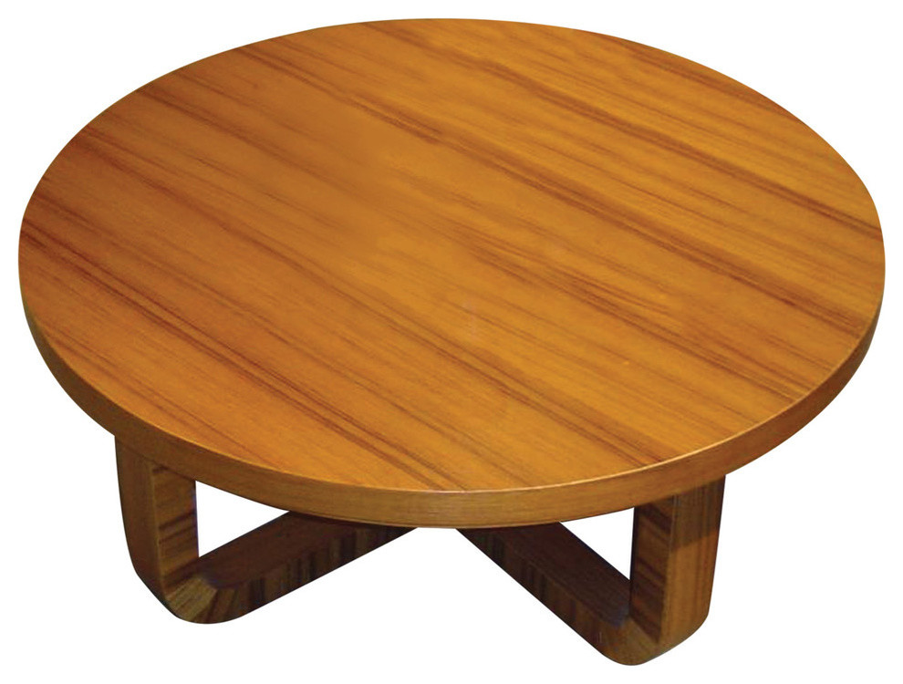 Olive Coffee Table, Teak Transitional Coffee Tables by BH Design
