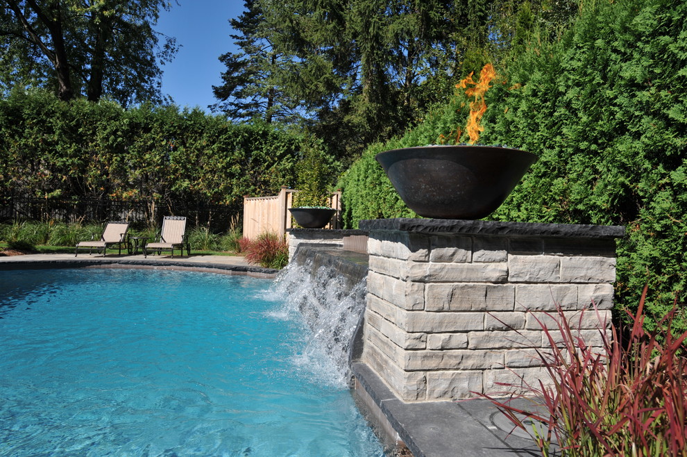 Example of a transitional pool design in Toronto