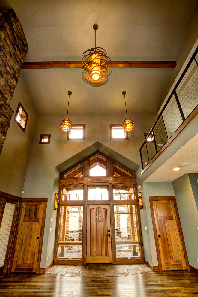 Mountain style entryway photo in Portland