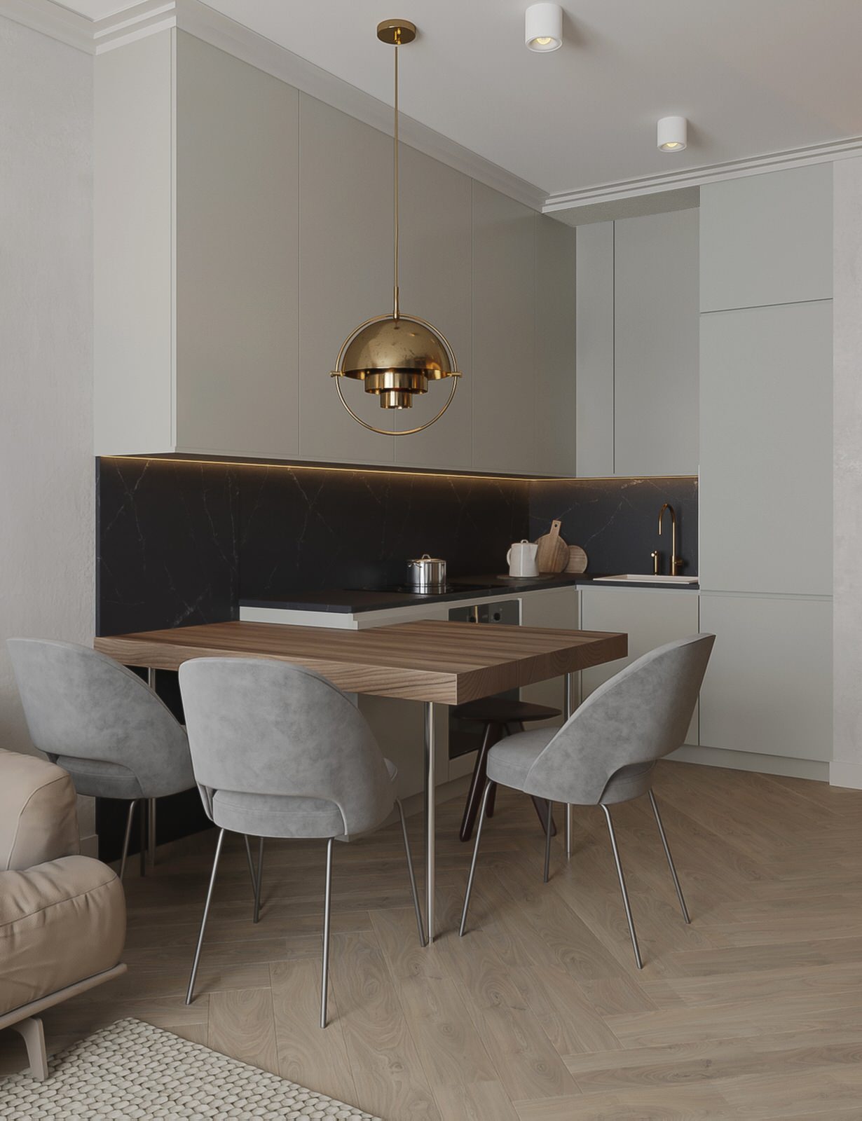 Studio apartment in Moscow