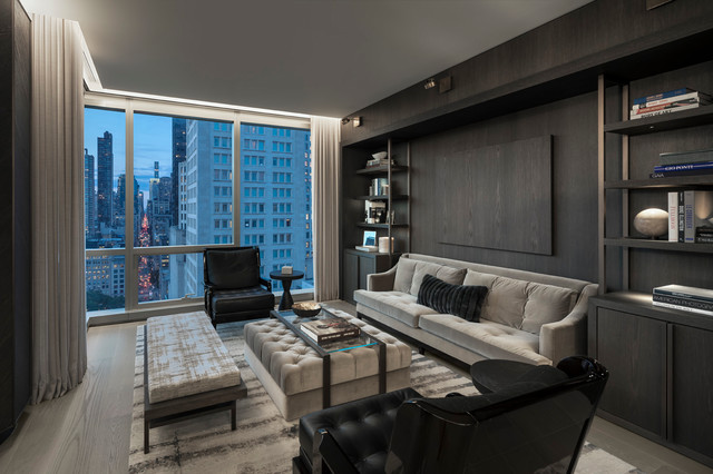 Manhattan High Rise contemporain-salon