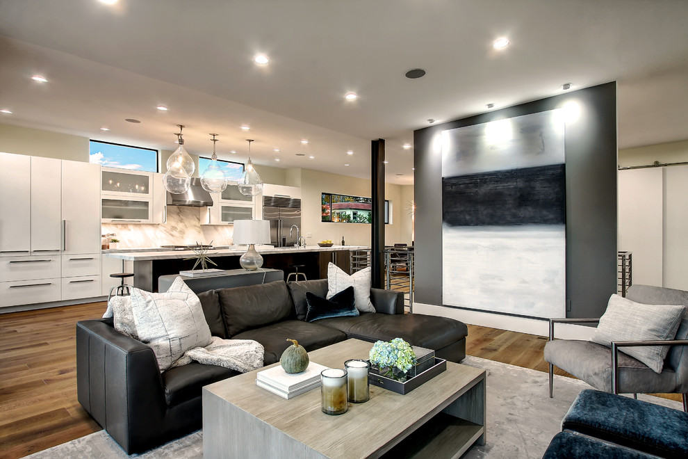 Inspiration for a contemporary home design remodel in Seattle