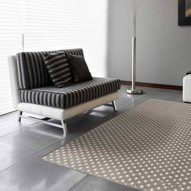 Diamond Design 3/8 Thick Indoor Area Rug Carpet, Diamante, 7x9