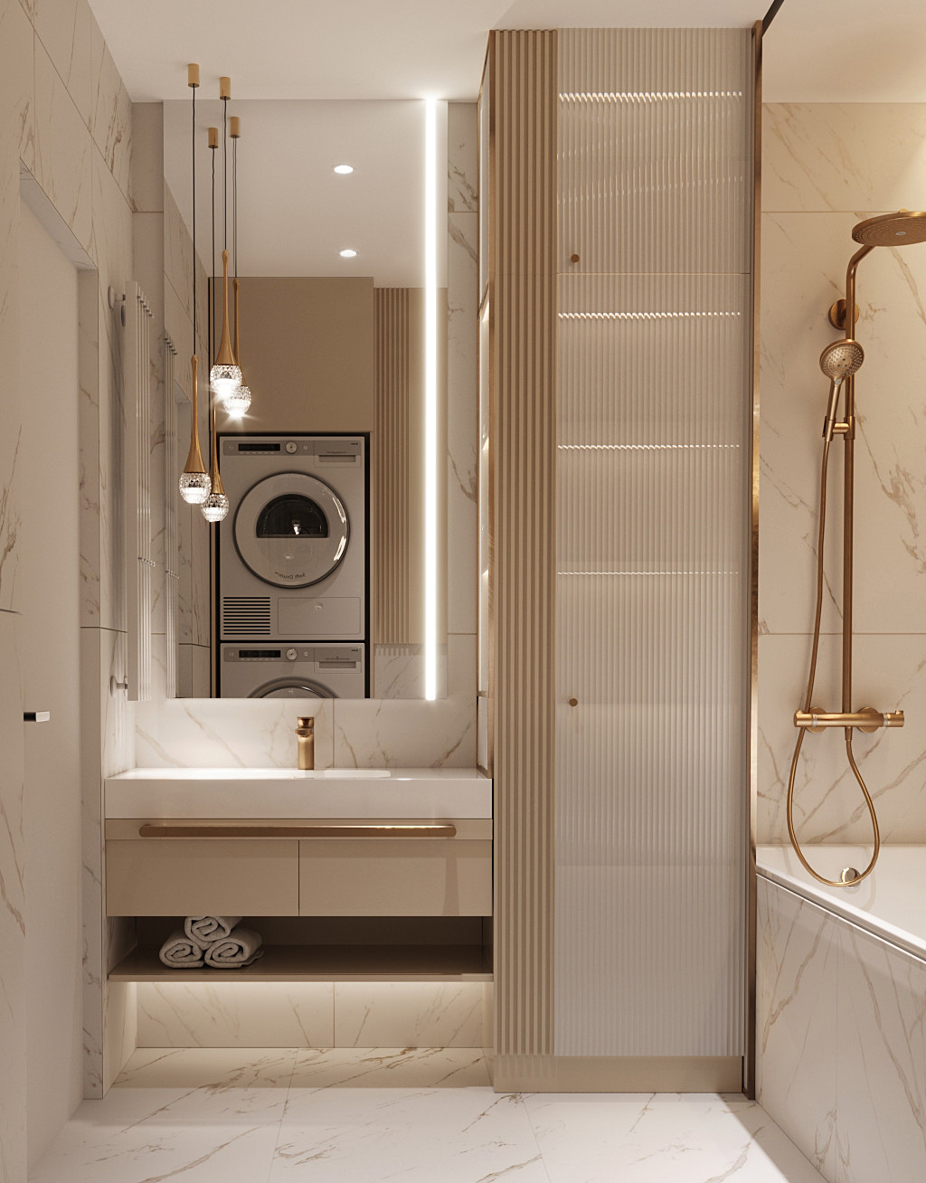 Ванная комната. Из дизайн проекта в Эльтауне