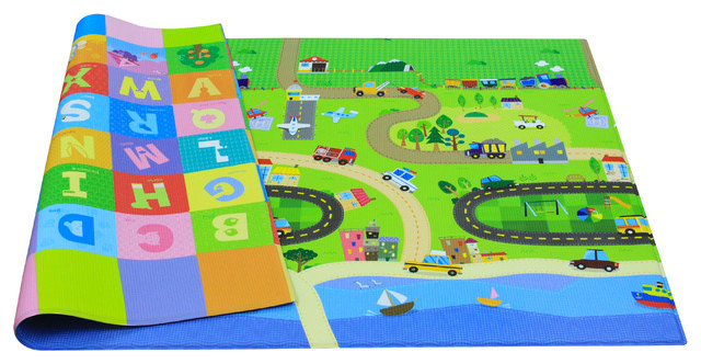 Baby Care Baby Playmat Happy Village Contemporary Baby Gyms