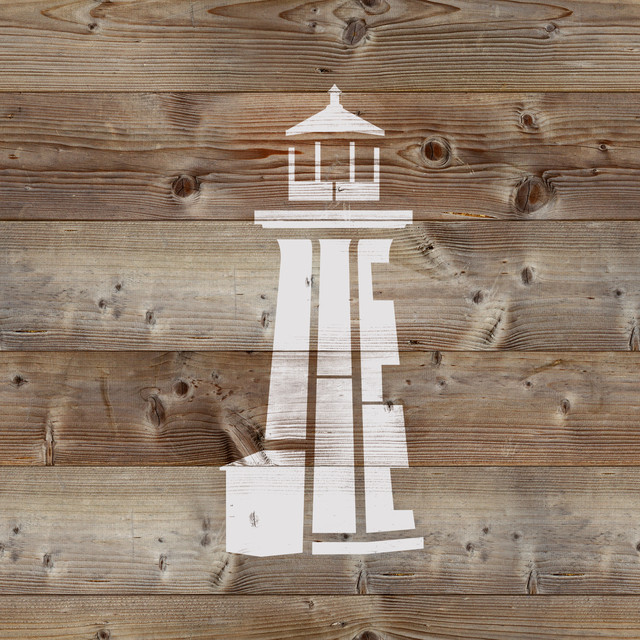 Lighthouse Stencil on Reusable Mylar for Crafts - Beach Style - Wall ...