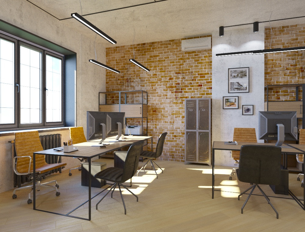 Офис страховой компании в стиле ЛОФТ