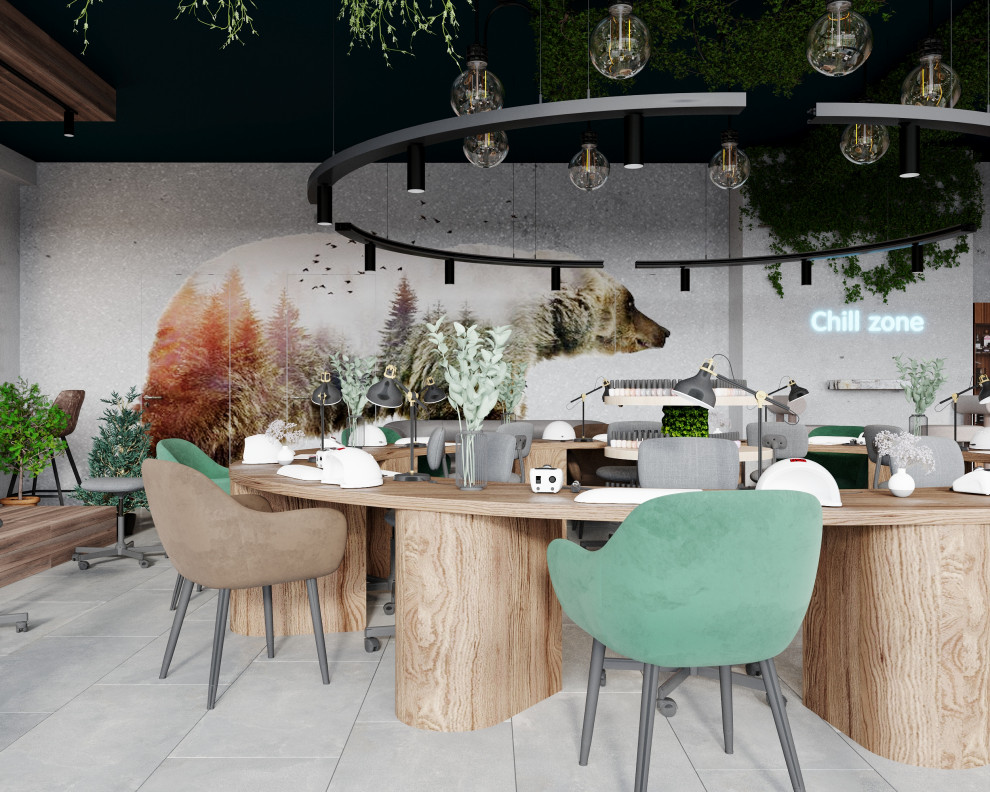 Коммерция. Салон красоты KUTIKULA 105 м². Проект разработан за 1 неделю