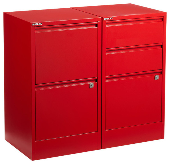 Red Bisley File Cabinets