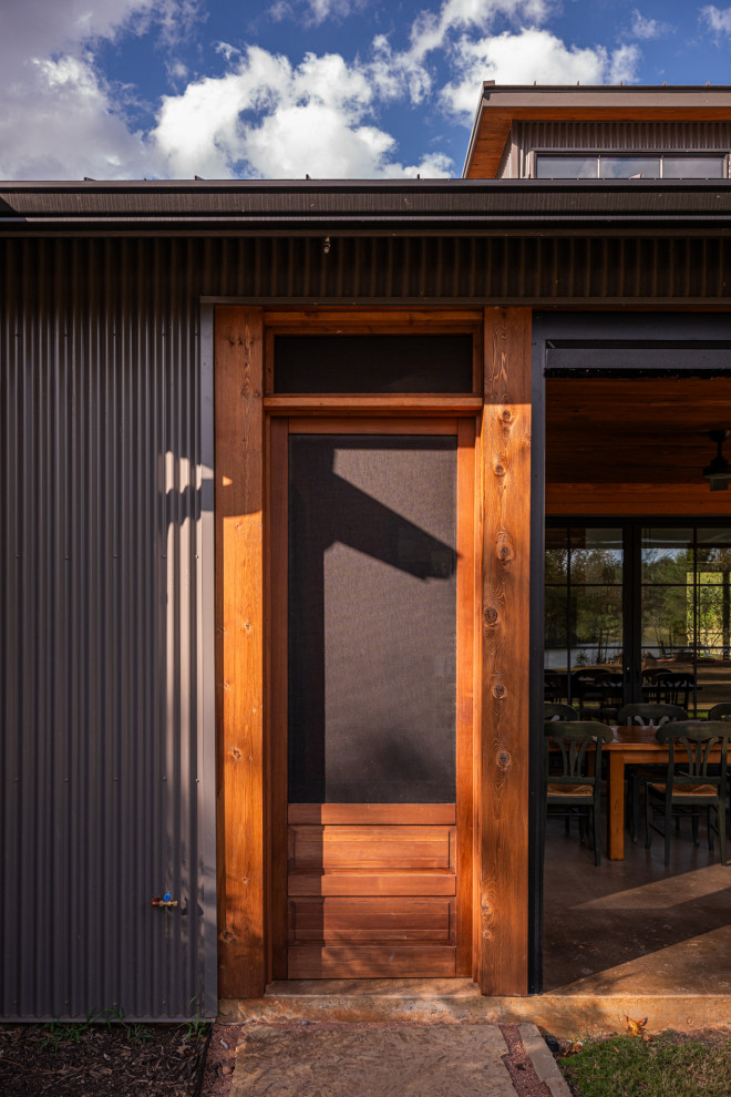 Inspiration for a country entryway remodel in Dallas