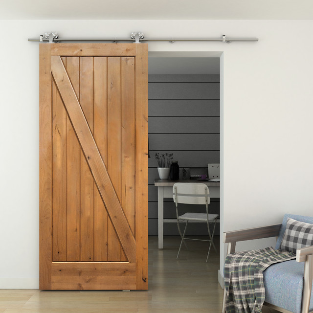 Barn Doors And Ultra Modern Double Top Mount Hardware Industrial