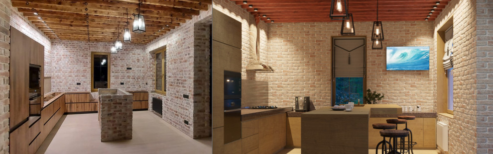 Проект пристройки кухни-гостиной к дому (визуализация и реализация)