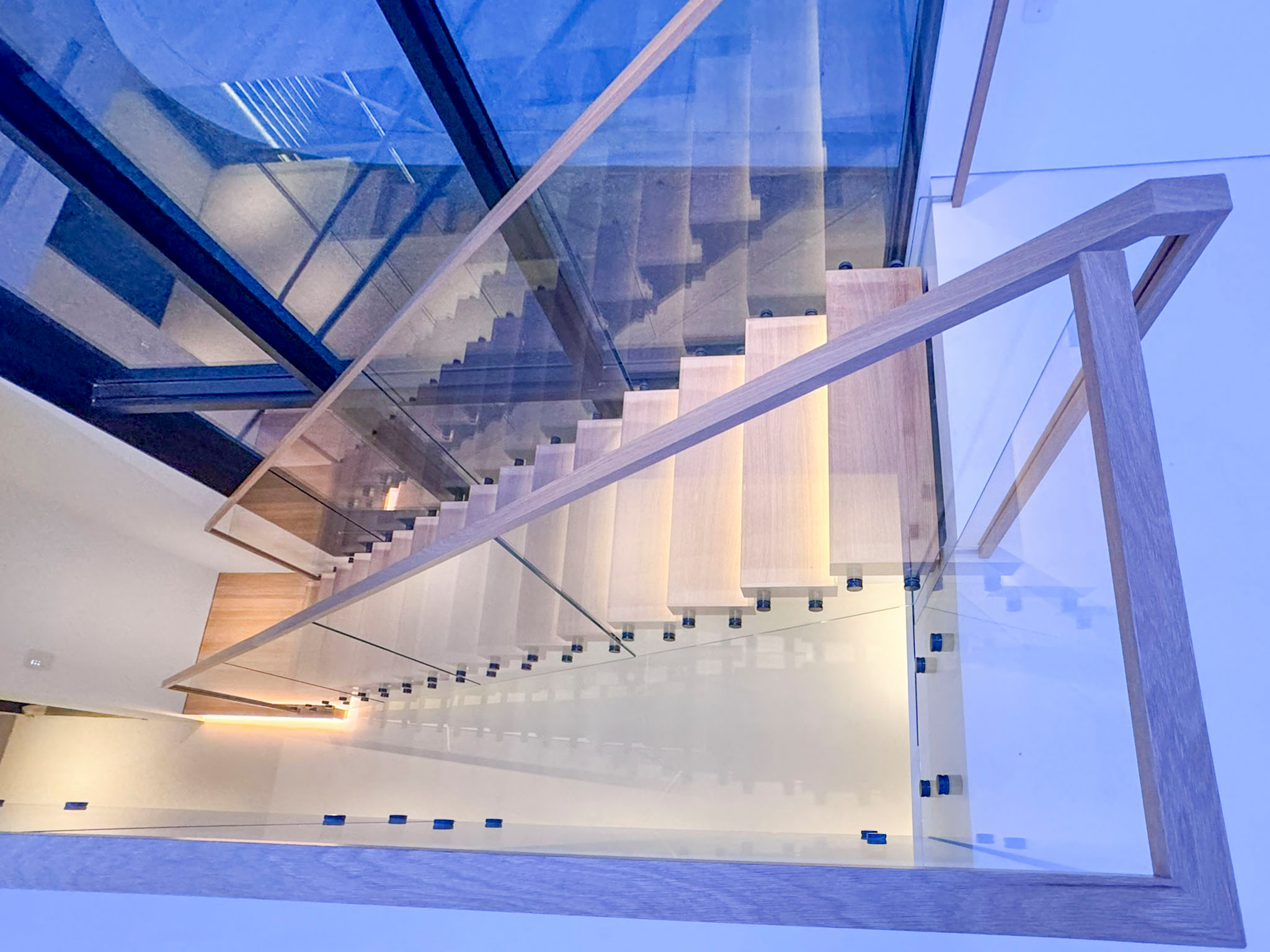 126_Visually Open and Light Contemporary Staircase, Mclean, VA 22102