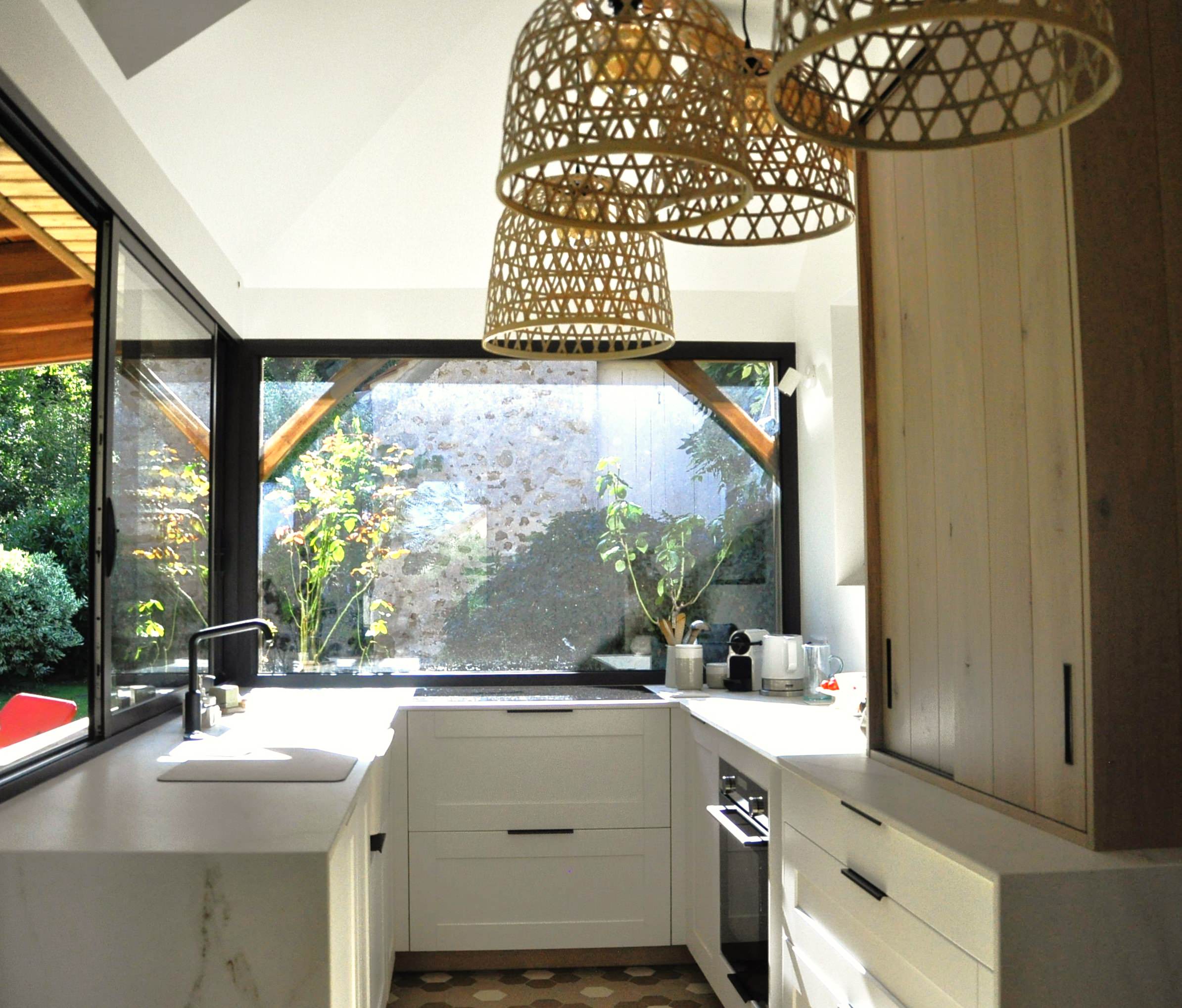 Vue de face - Cuisine en U