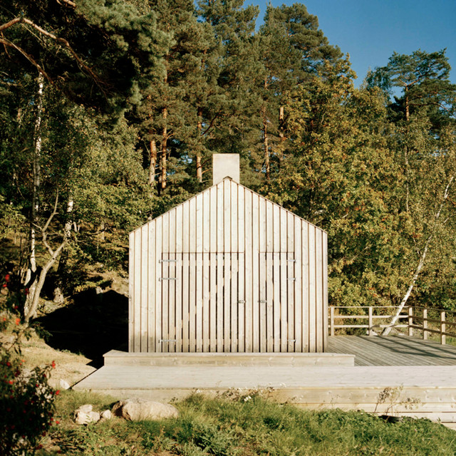 Sauna skandinavisk-traedaeck