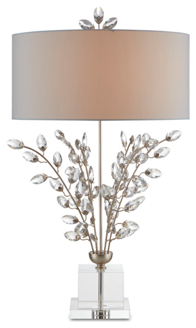 Forget-Me-Not Silver Table Lamp