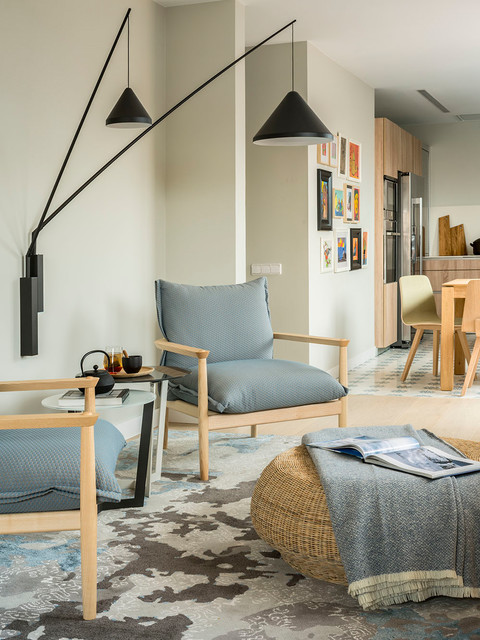 VIVIENDA VIA AUGUSTA maritimt-dagligstue