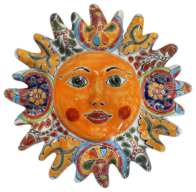 Talavera Sun Face, 12\ Talavera Sun Face, 12\