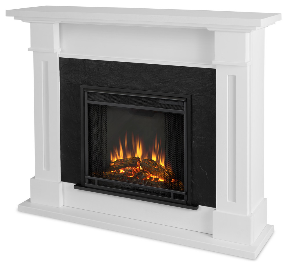 Real Flame Kipling Electric Fireplace White Traditional Indoor