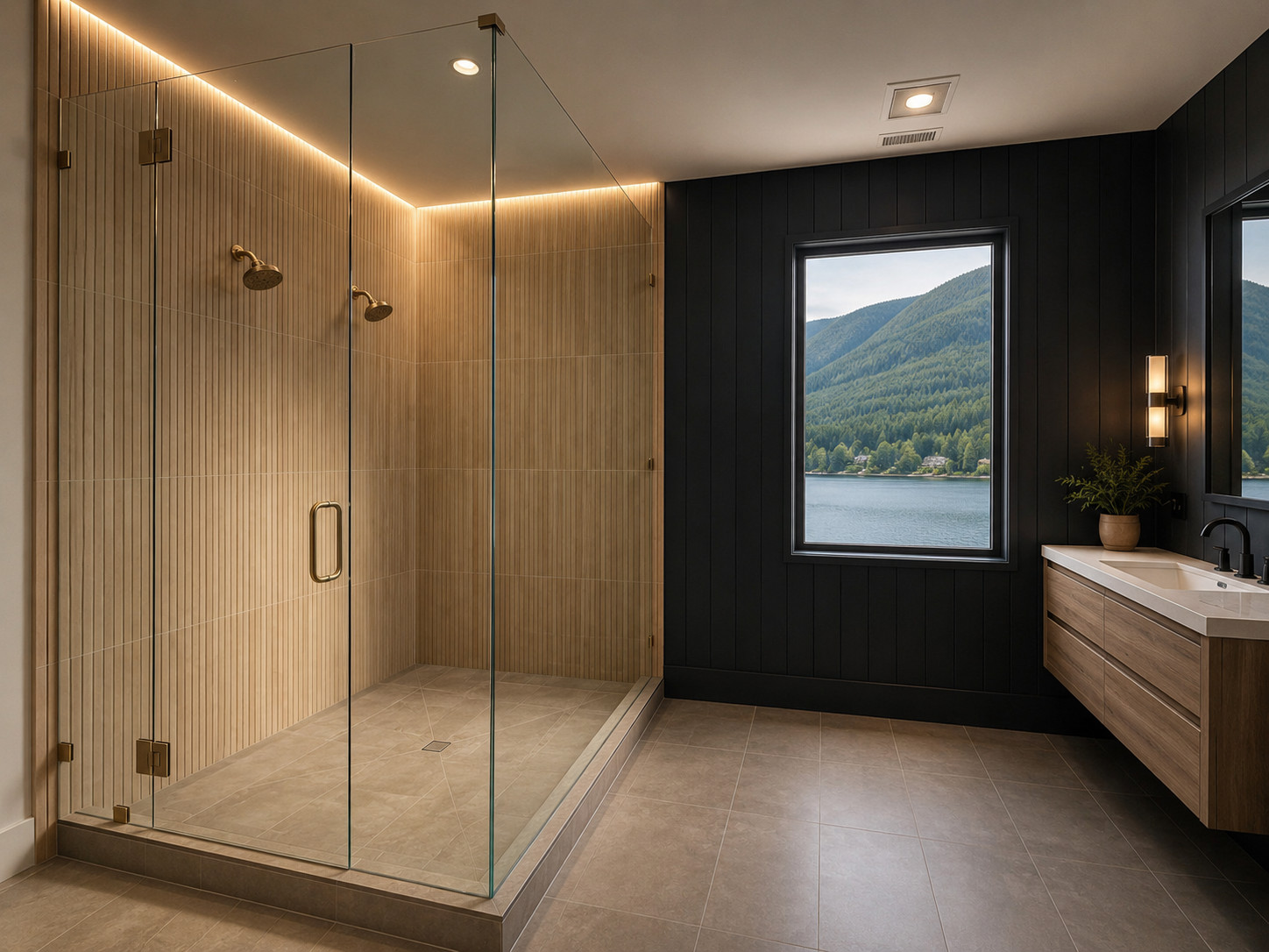 Scandanavian Style Master Bathroom Retrear