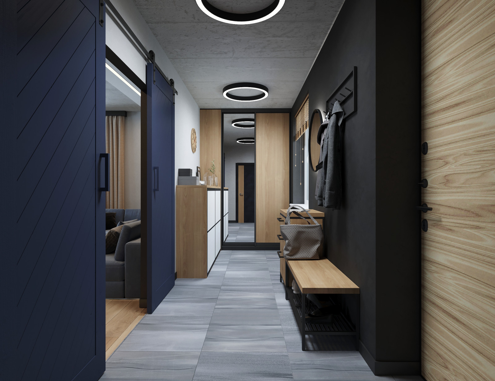 Акцентный Синий