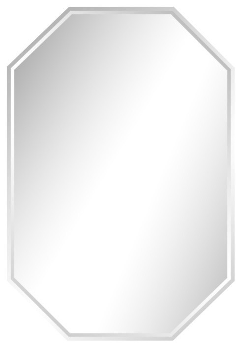 20 X 30 Octagon Frameless Wall Mirror Bevel Polish X30
