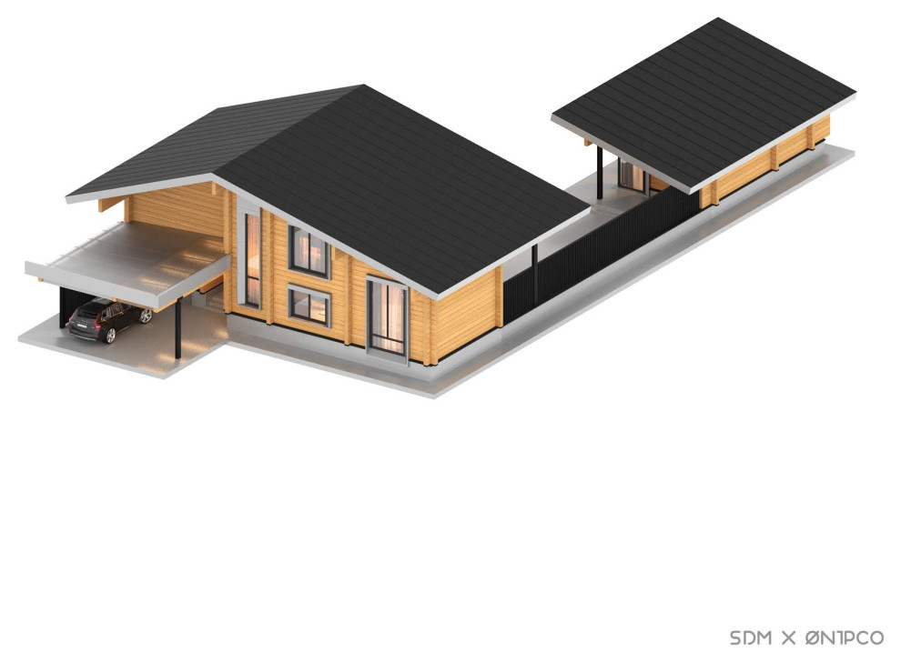 Индивидуальный проект комплекса из клеёного бруса