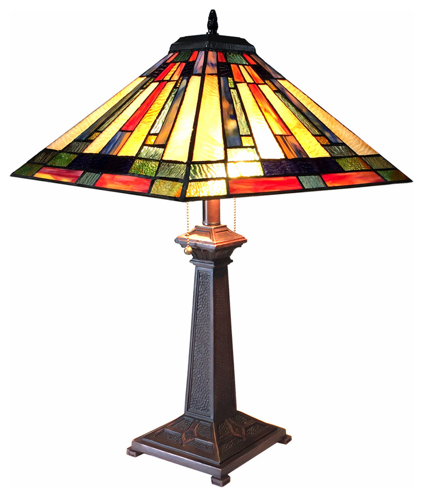 Gerard 2Light Mission Table Lamp 16" Craftsman Table Lamps by CHLOE Lighting, Inc. Houzz