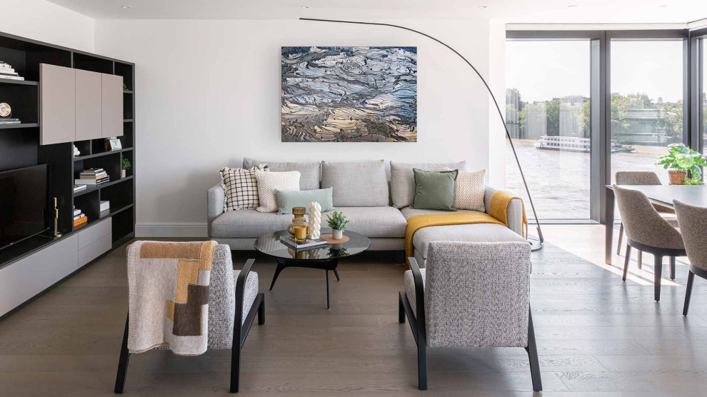Luxury Riverside Apartment Interior Design in Central London