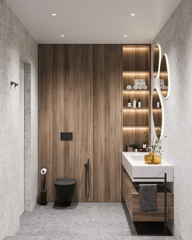 Дизайн-проект интерьера квартиры, Москва: ванная